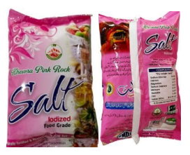 Iodized Pink Packet Salt